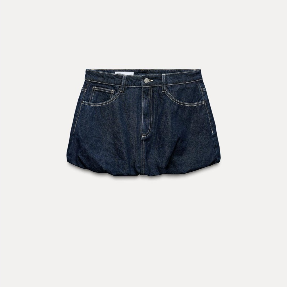 Zara Dark Blue Mini Skirt